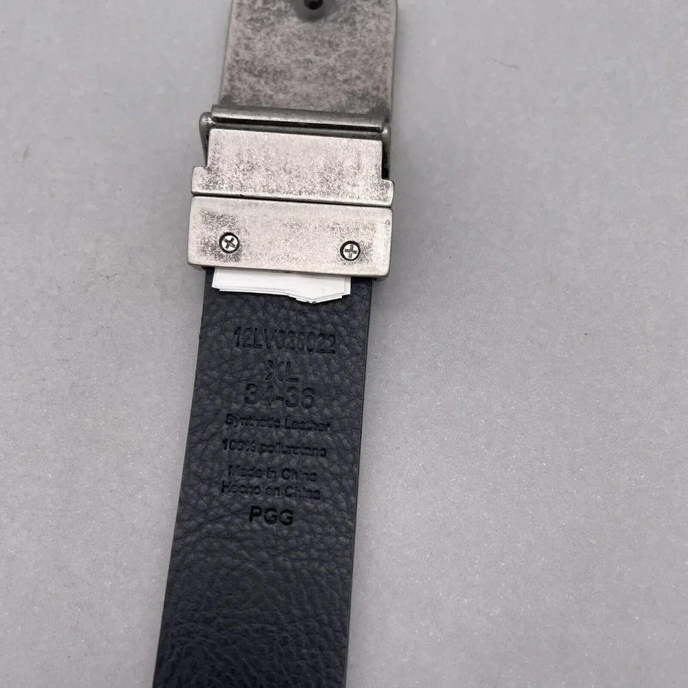 Levis Reversible Belt Size X-Large  34-36 Synthetic Leather black brown - Picture 3 of 4